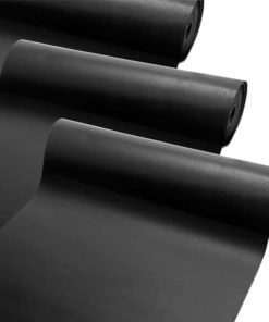 General Purpose Rubber Sheet - 50A Durometer, 1/2" Thick X 2" Wide X 36" Long, Smooth Black, Commercial Grade, -10°F To 190°F Range - View #4