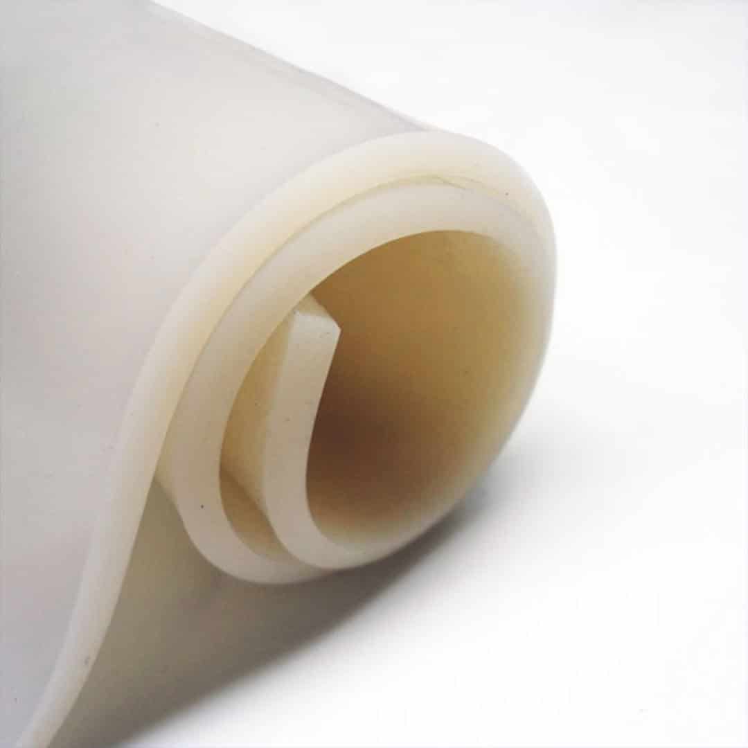 ALL ABOUT RUBBER Translucent Silicone Rubber Sheet – 1/32" Thick X 48" Wide X 10 Ft Long – Food Grade 60A